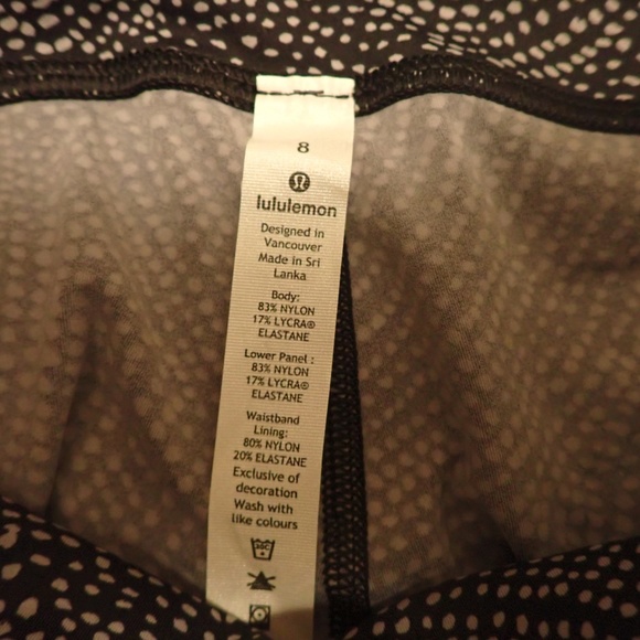 Lululemon x Peloton Color Block Leggings Size 8 - Picture 3 of 4